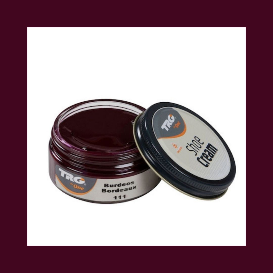 Bordowa Pasta do butów Bordeaux 111 Shoe Cream TRG